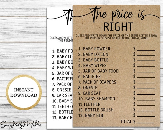 baby guess the price