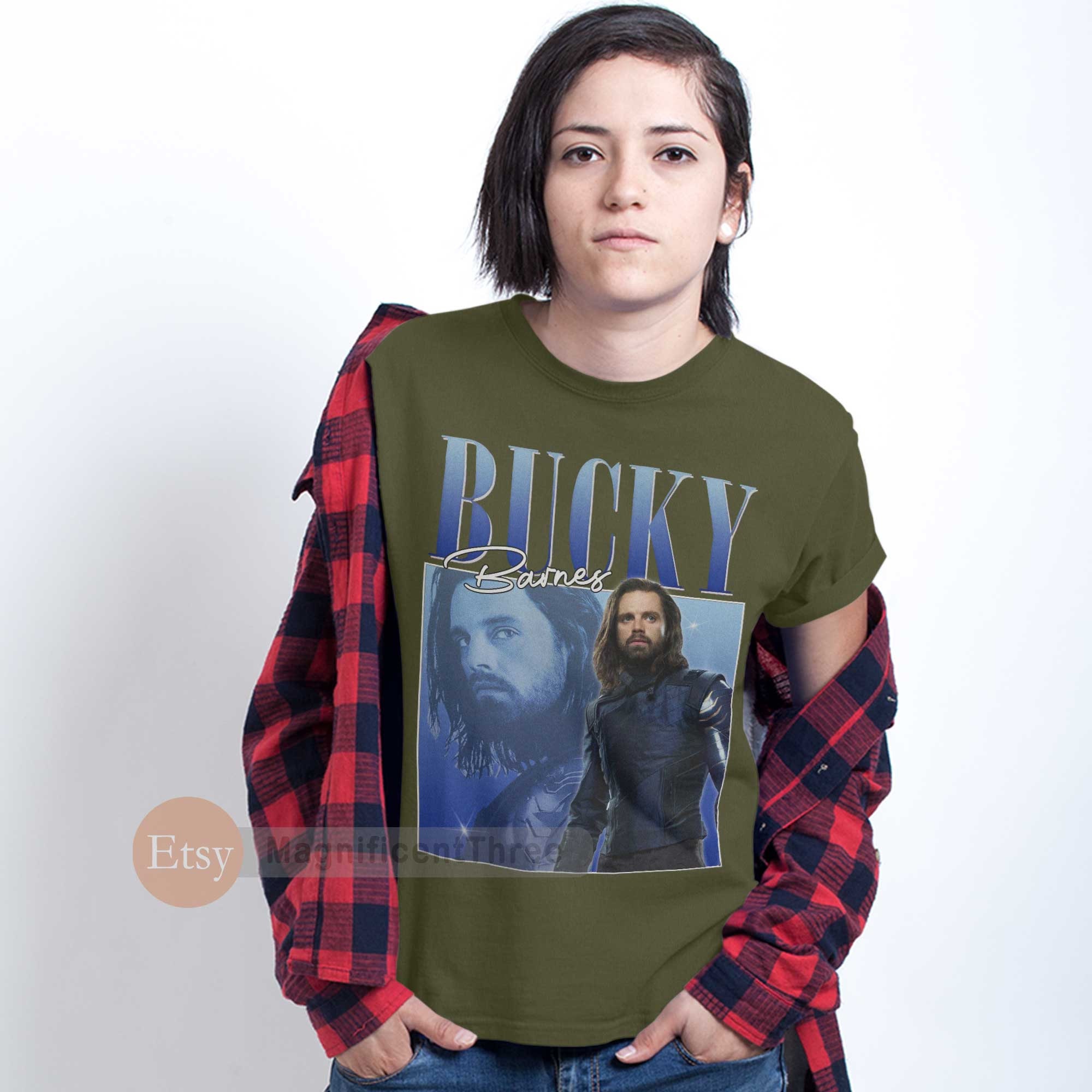 Discover Bucky Barnes shirt vintage retro design T-Shirt