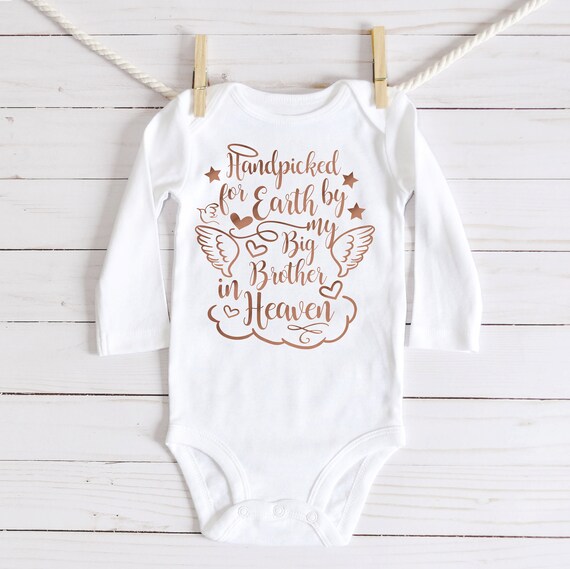 Handpicked for Earth Sister Embroidered Baby Romper Babygrow Gift Heaven