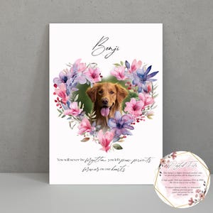 Pet Memorial Photo Gift | Personalised Pet Memorial | Dog Loss | Photo Collage | Personalised Print | Customised Poster | Gift for Dog Mum