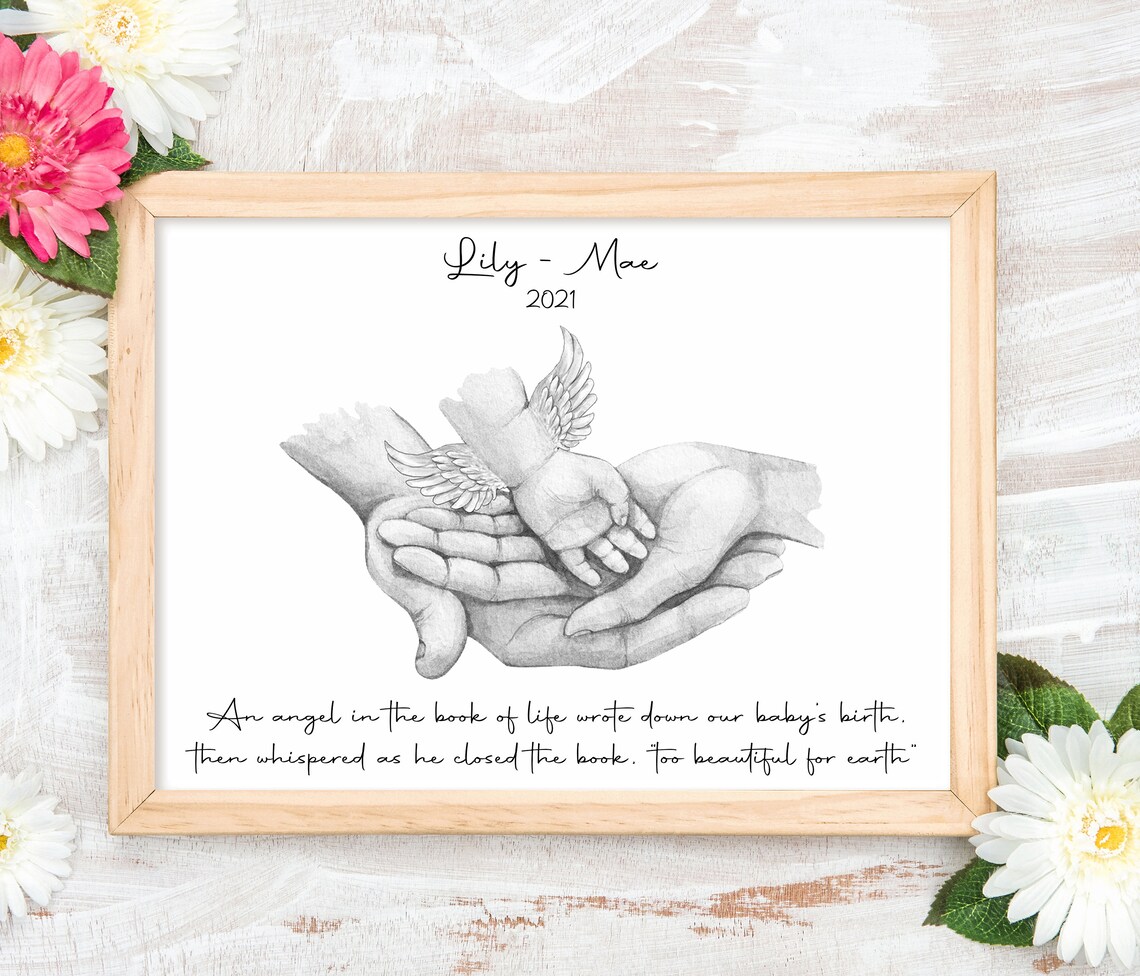 Miscarriage Memorial Fehlgeburt Erinnerungen Baby Angel Etsy