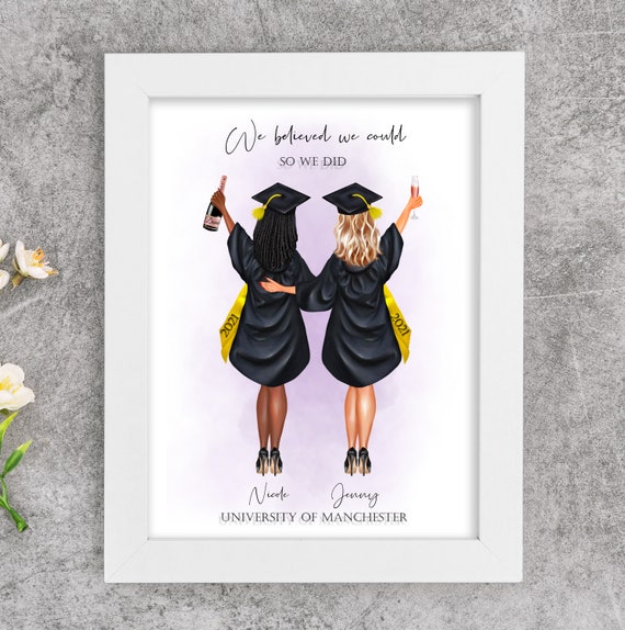 Personalised Graduation Print Friends Graduation - Etsy UK