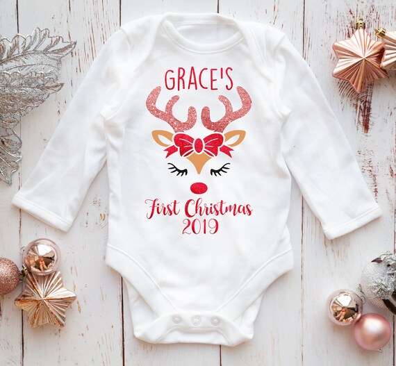 baby girl christmas babygrow