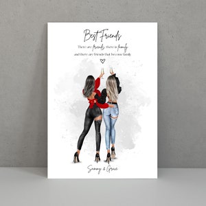 Friendship Print, Best Friend Gift, Friendship, Birthday Gift, Sister, Bestie, Christmas Gift for Friends, Birthday Present for her