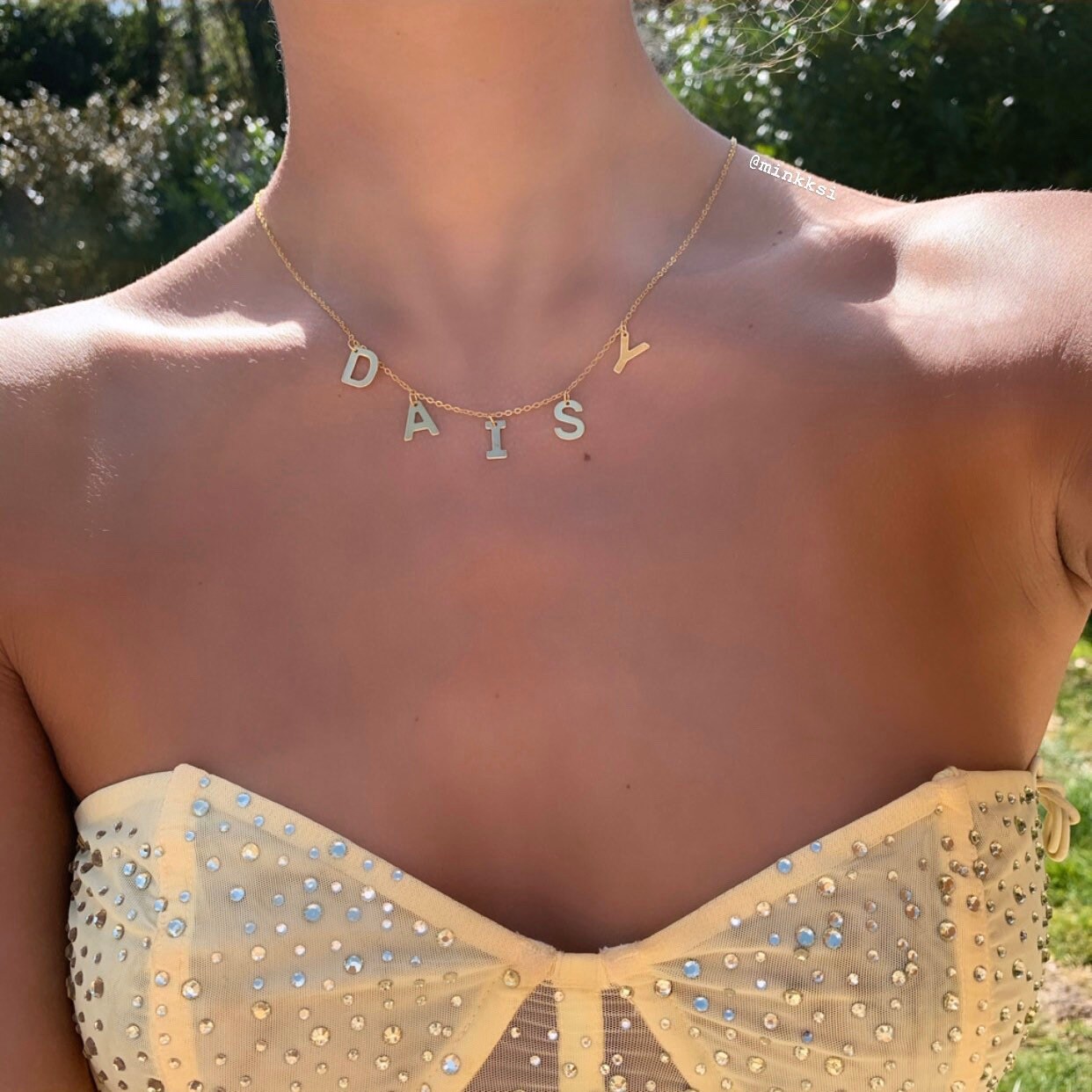 Custom Name Necklace Dainty 