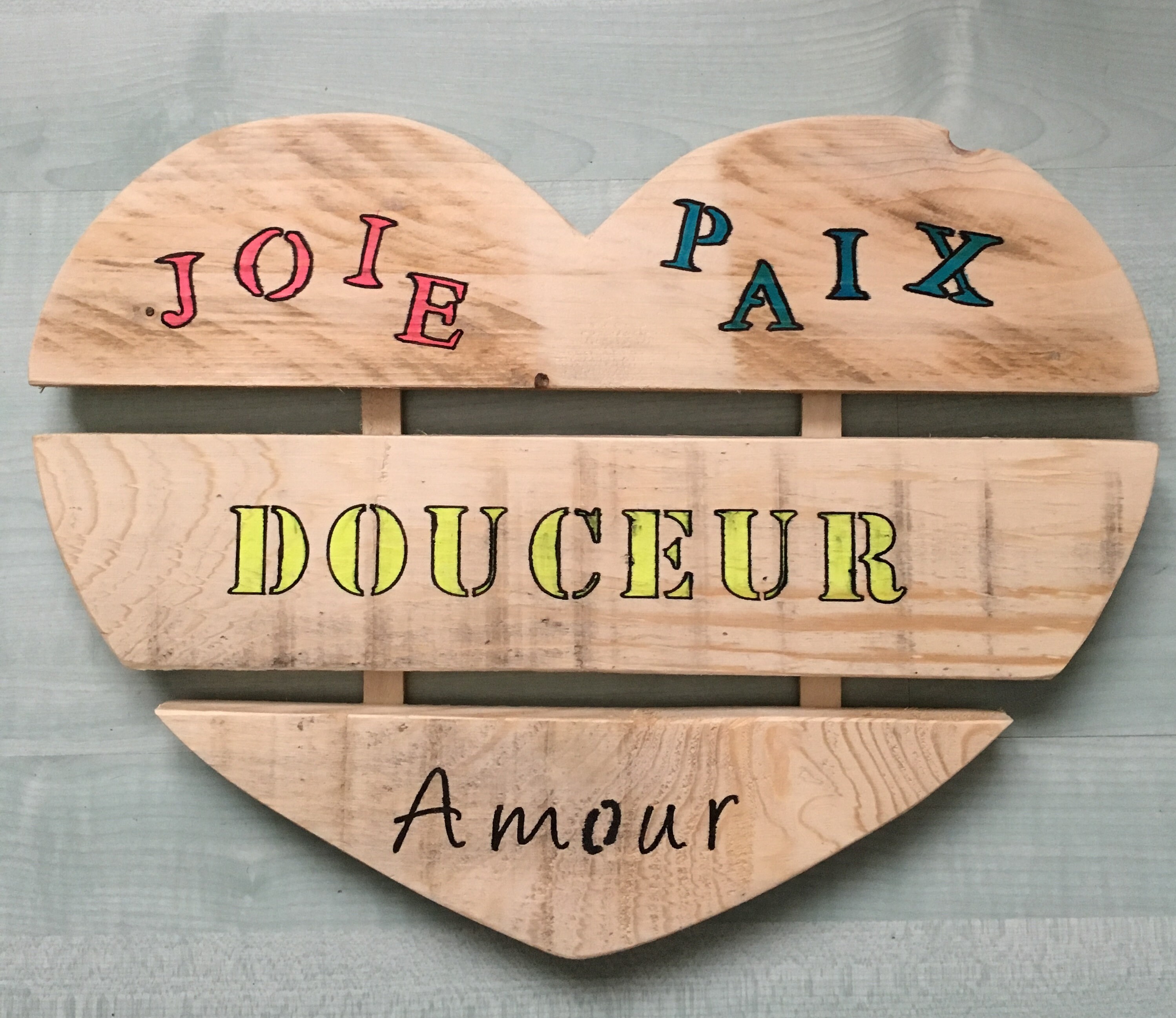 Coeur Déco en Bois de Palette