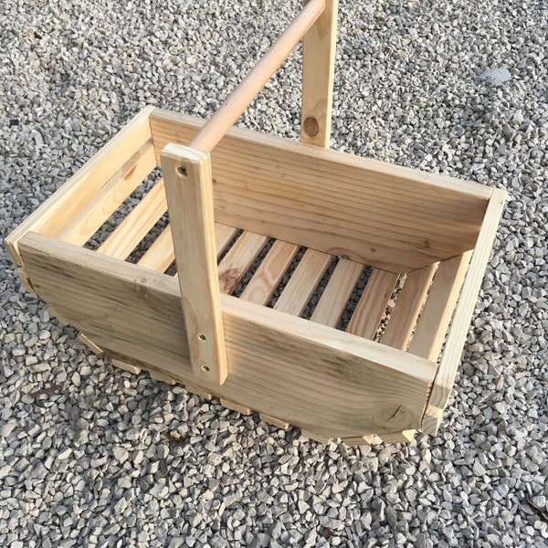 Panier en bois recyclé