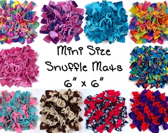 Mini Snuffle Mat Dog Toy Puppy Treat Enrichment Agility Scentwork Perfect for Travel Many Colors Available FREE BONUS