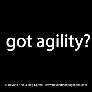 Got Agility Decal For Car SUV Truck Trailer Motorhome Multiple Colors Including Glitter & Holographic Dog Agility