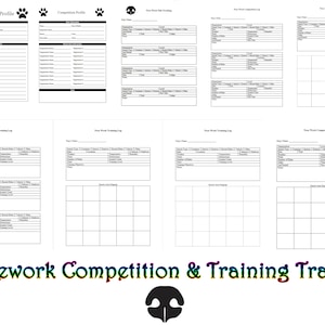 Neuswerk Geurwerk Afdrukbare Algemene competitie Hondentrainingsformulieren Logtiteltracking PDF Direct downloaden AKC CPE Nacsw