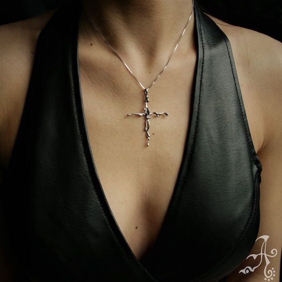 Cross Pendant Necklace Women Moissanite | 925 Sterling Silver Cross Necklace  - Cross - Aliexpress