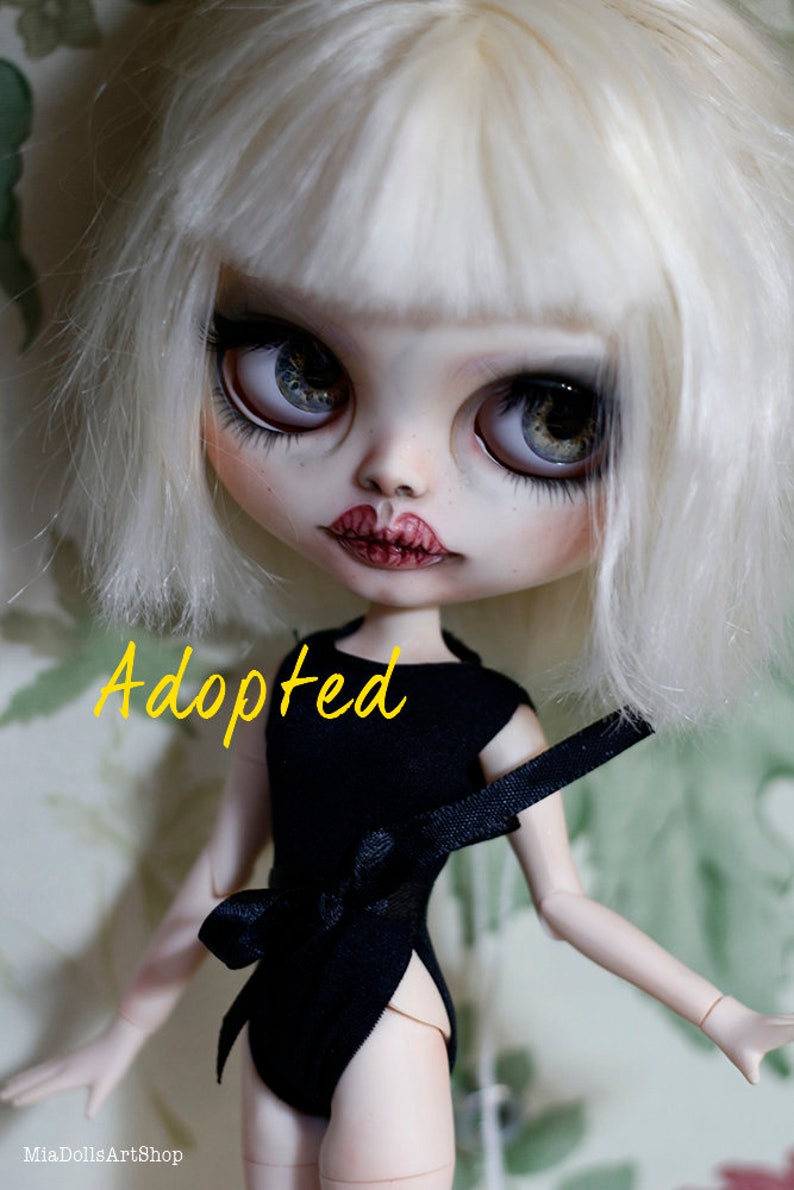 SOLD_OUT IRIS. Custom Blythe Doll, painted body. Unique hand made doll, 1/6 tbl ooak image 1