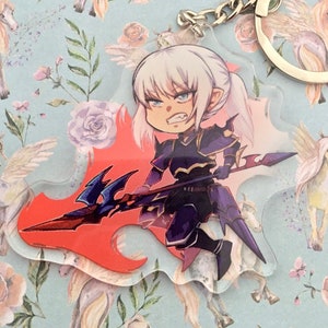 FFXIV Estinien Inspired  double sided Acrylic charm