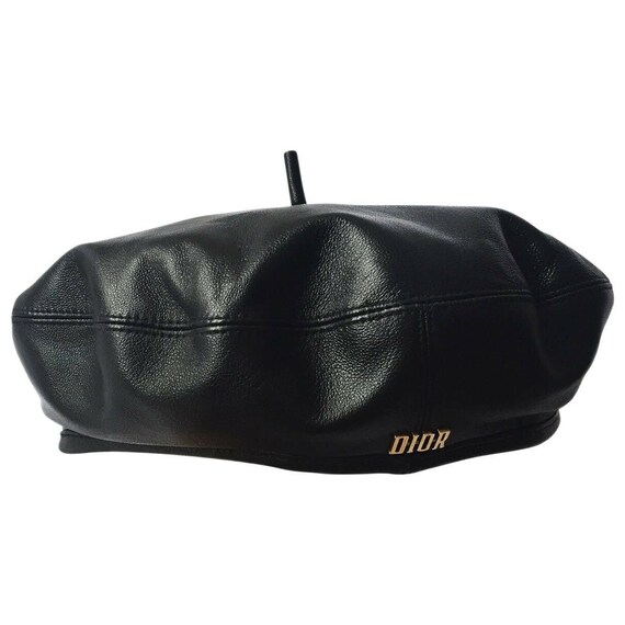 Christian Dior authentic leather beret