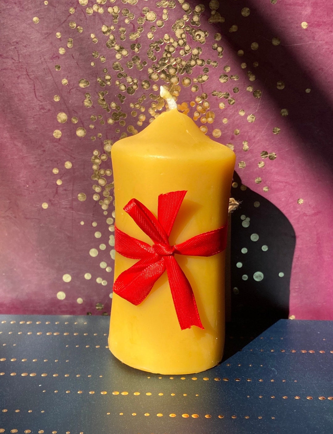 Pure Beeswax Church Candle 100 Pure Beeswax 11cm X 5cm Pillar Long