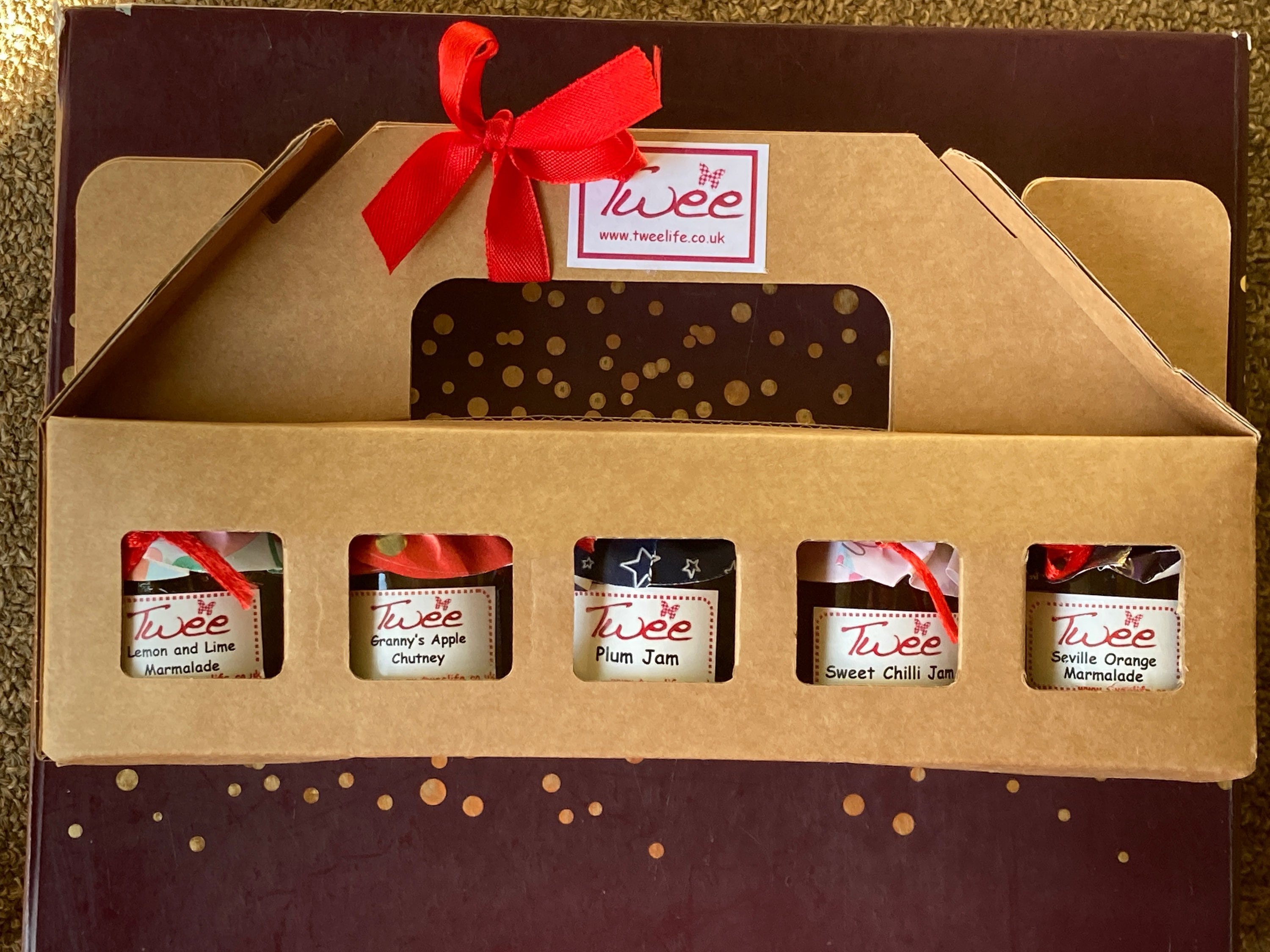 Mini Jars Gift Box Containing 5 X 45ml Jars of Homemade Etsy UK