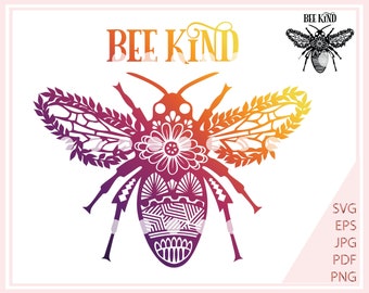 Download Free Bee Kind Svg Etsy SVG Cut Files
