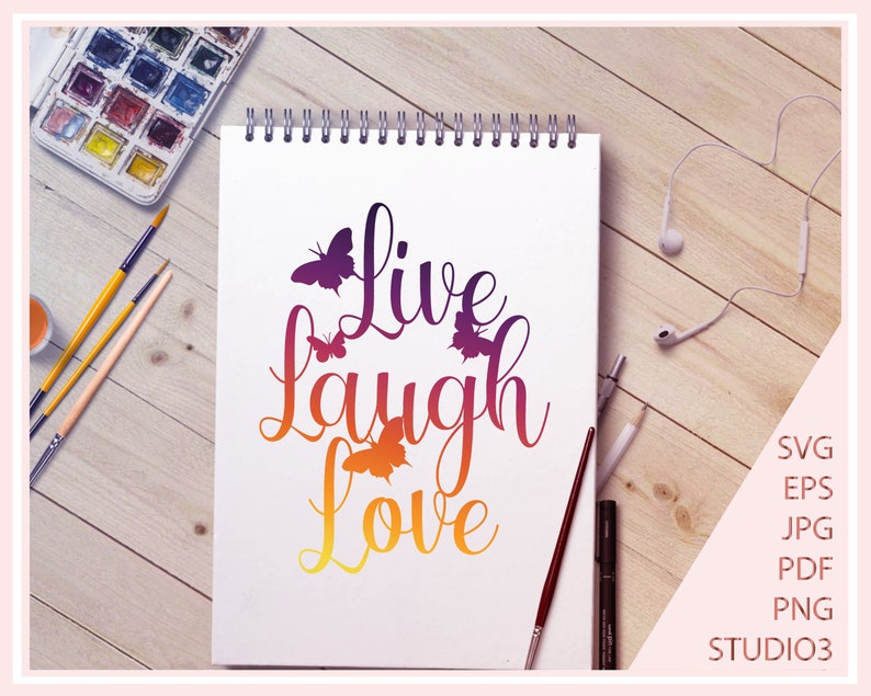 Live Laugh Love SVG Files for Cricut Live svg laugh svg | Etsy