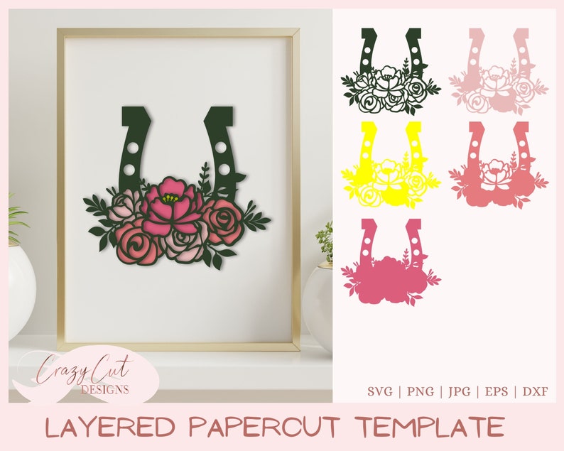 Download Png Layered Horse Shoe Svg Layered Paper Svg Floral Horseshoe Svg Horseshoe 3d Svg Layered Svg Files For Cricut Papercut Template Svg Clip Art Art Collectibles Vadel Com