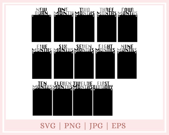 Download 1st Birthday Banner Svg Files For Cricut Silhouette Cutting Etsy