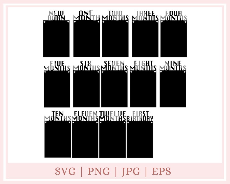 Download 1st Birthday banner SVG files for Cricut Silhouette cutting | Etsy