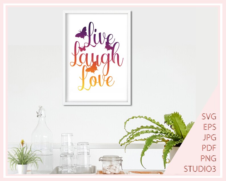 Download Live Laugh Love SVG Files for Cricut Live svg laugh svg | Etsy
