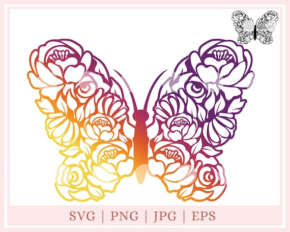 Free Free 304 Cricut Half Butterfly Half Flower Svg SVG PNG EPS DXF File