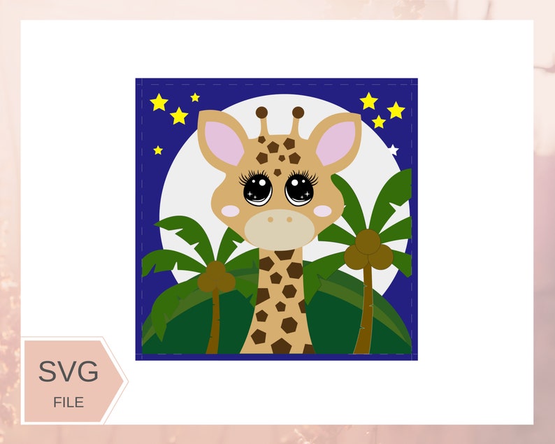 Download Cute Giraffe SVG Files for Cricut svg cut file for | Etsy