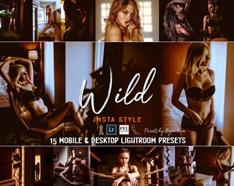 15 INSTAGRAM Lightroom Presets, Boudoir LR Presets / Influencer photo filter Lingerie presets Travel Blogger Instagram filter Dark preset