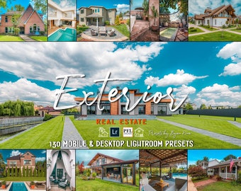 Real Estate Exterior Lightroom Presets - 130 Mobile & Desktop Filters