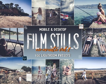 100 FILM LOOK Lightroom Presets, Cinematic filters for Lifestyle photos / Film Effect / Instagram Presets / Film Preset / Film Aesthetic