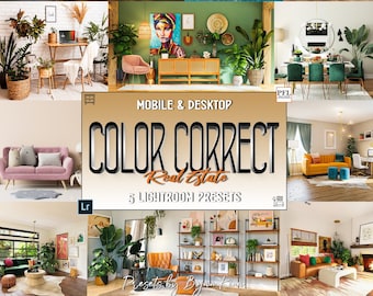 Interior Lightroom Presets, Real Estate Photography Filters (Mobile & Desktop)