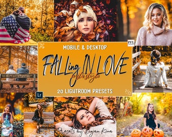 Fall Color Lightroom Presets, Warm Photo Filters (Mobile & Desktop)