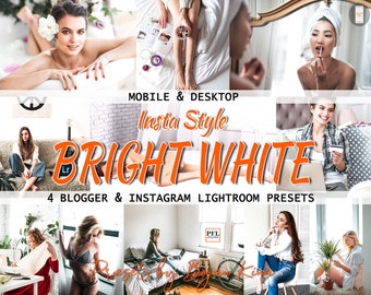 3 BRIGHT WHITE Lightroom Presets, Blogger Presets for Instagram, Lifestyle Presets, Clean Presets, Photo presets, Instagram Presets