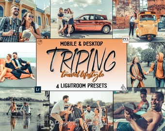 4 TRAVEL Lightroom Presets, Bright Instagram Blogger Presets / Travel Presets / Influencer Presets / Lifestyle Presets / Bright Preset