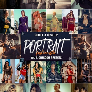 100 FASHION PORTRAIT Lightroom Presets, Portrait Presets / Fashion Blogger Presets / Influencer Presets for Fashion Portrait Photo