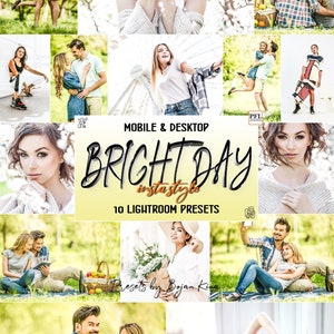 10 EVERYDAY BRIGHT Lightroom Presets, Outdoor Presets / Natural Light and Airy Preset for Instagram / Blogger Clean Presets / Spring Presets