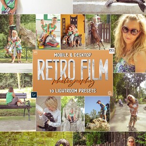 10 preset Lightroom FILM RETRO, preset film retrò / preset influencer / preset analogici vintage / filtro Instagram anni &#39;70 / preset retrò