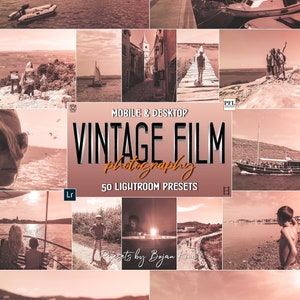 50 VINTAGE FILM Look Lightroom Presets, Film look Preset / Vintage preset / Film preset / Grain preset / Retro Film filter