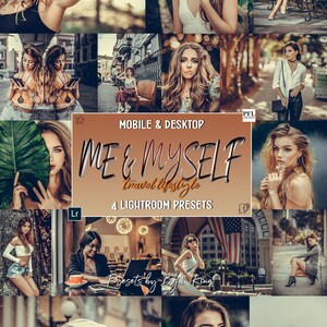 4 PORTRAIT Lightroom Presets for Travel Blogger / selfie photo filter / Lifestyle Preset for Instagram