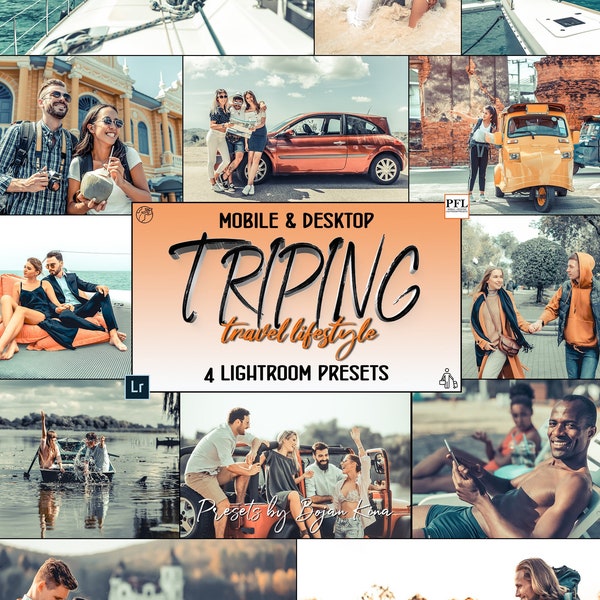 4 TRAVEL Lightroom Presets, Bright Instagram Blogger Presets / Travel Presets / Influencer Presets / Lifestyle Presets / Bright Preset