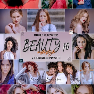4 PORTRAIT Natural Look Lightroom Presets, Portrait Preset for Clean Smooth Skin / Portrait Blogger Beauty filter