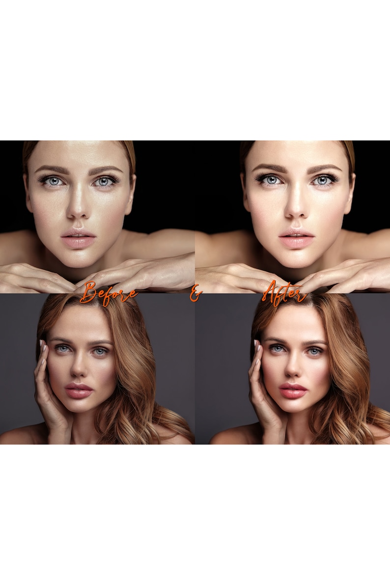 70 PORTRAIT PRO Lightroom Mobile and Desktop Presets, Portrait Presets / Bright Face Beauty Vibrant Selfie Makeup Retouch Clean Matte image 7