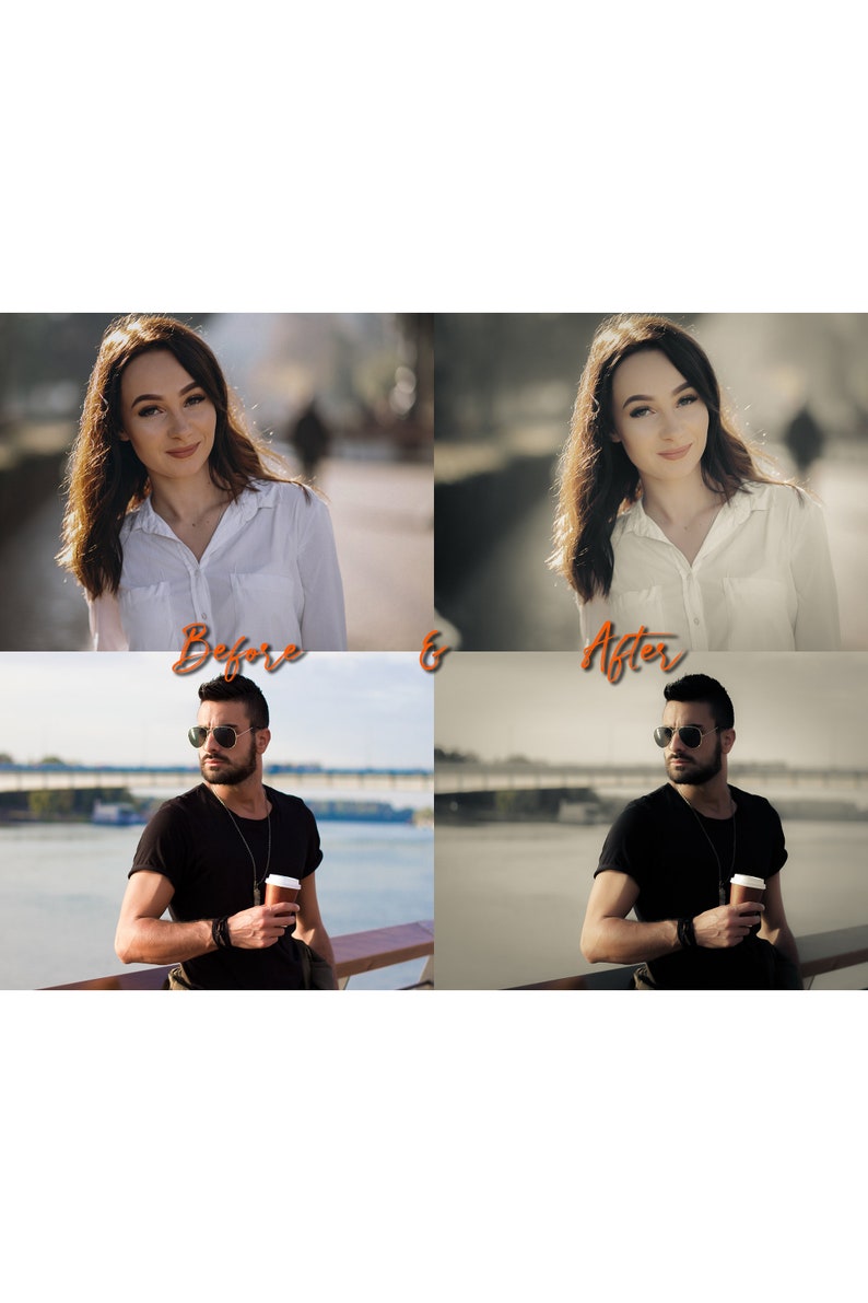 4 FILM LOOK Lightroom Presets, Film Presets / Travel Preset for Instagram / Moody Presets / Film photo filter / Travel Blogger Preset image 3