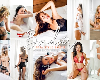 Boudoir Lightroom Presets, Bright Insta Filter (Mobile & Desktop)