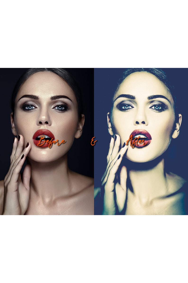 6 BRIGHT SKIN Lightroom Presets, Vampire Look Portrait filters / Bright Preset / Instagram Presets / Dark Moody Preset / Face Preset image 9