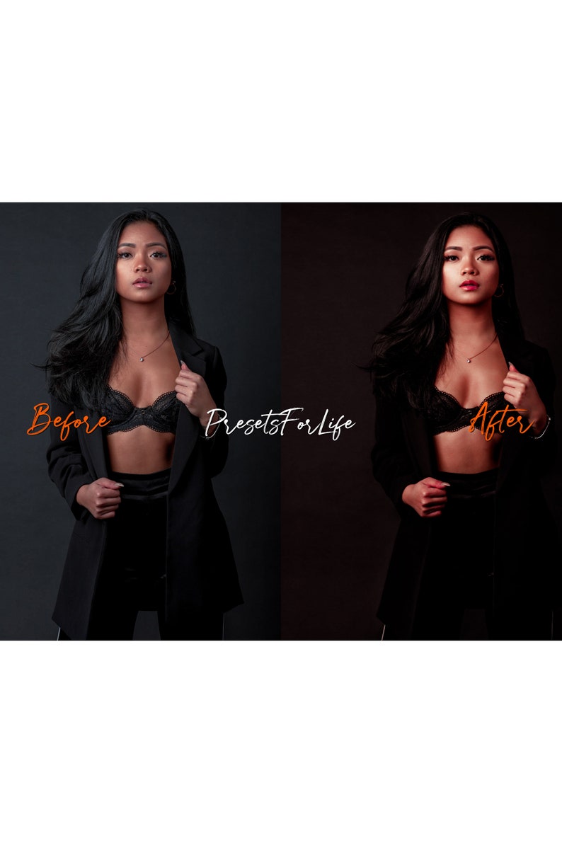 20 BOUDOIR Lightroom Presets, Instagram Presets / Boudoir photo filter for portrait and perfect skin / Lingerie presets / Dark Moody Preset image 3