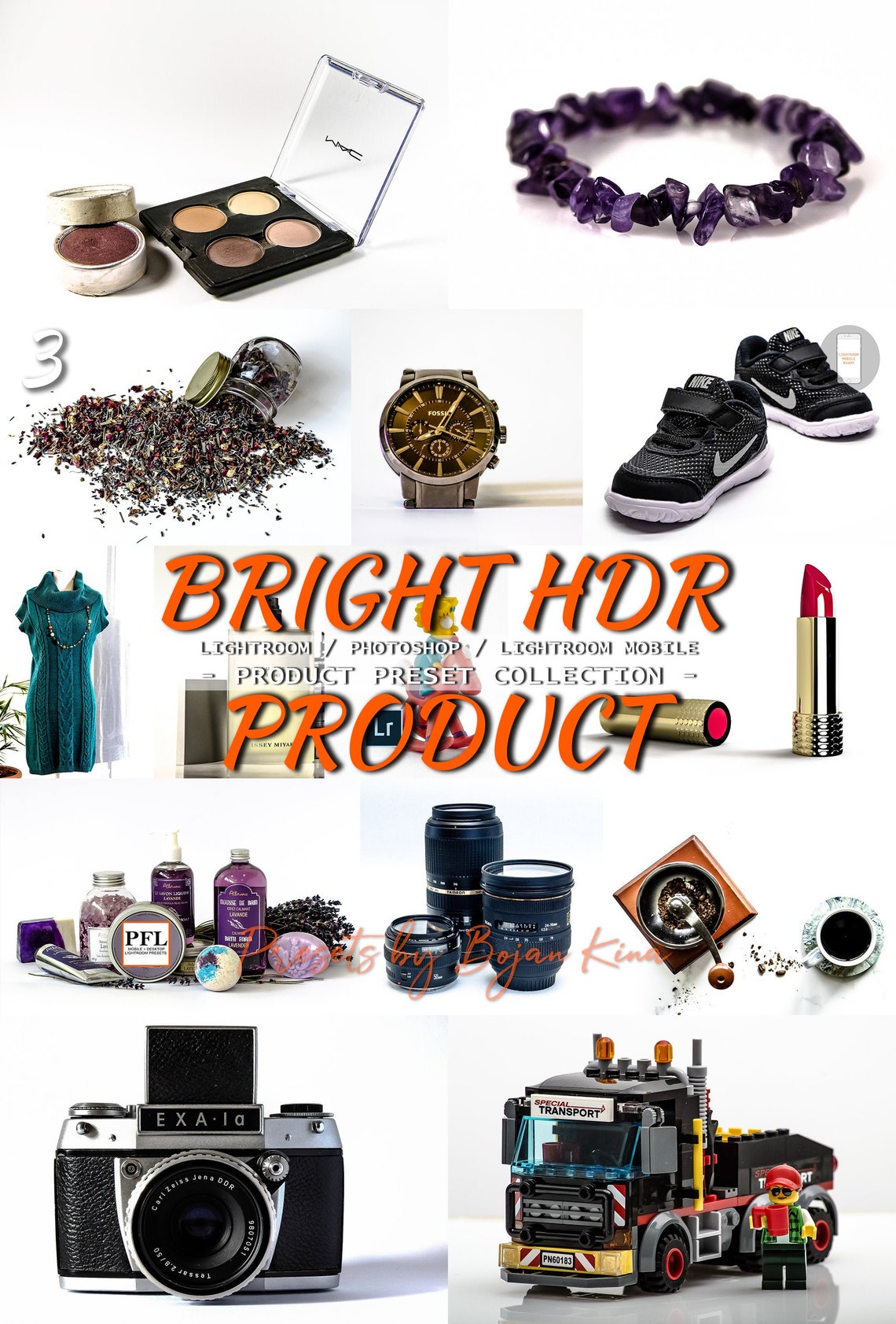 9 PRODUCT PHOTOGRAPHY Presets HDR Product Presets for Mobile image 0