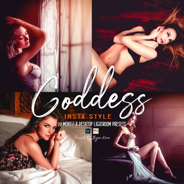 20 BOUDOIR Lightroom Presets, Dark Moody Presets for Perfect Skin and theme for insta, Portrait Preset for Instagram photo editing