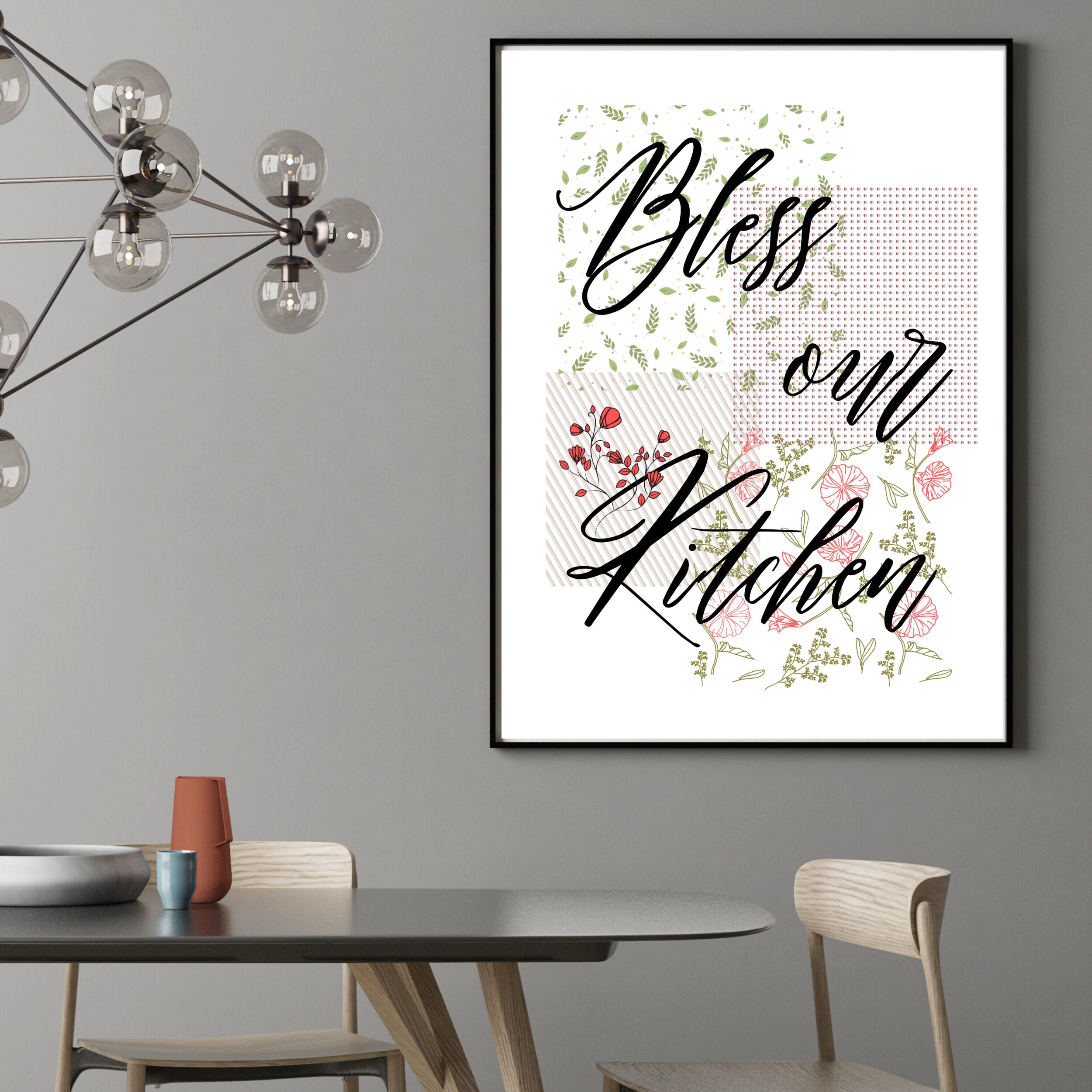 Print This Kitchen Quote. Bless Our Kitchen, Pattern Kitchen Decor ...